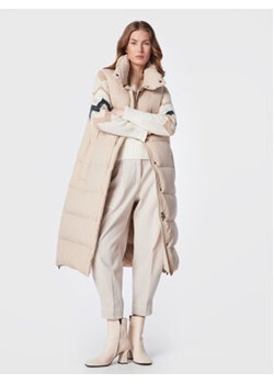 Peserico Easy Kamizelka M03313 03604 Beżowy Regular Fit ze sklepu MODIVO w kategorii Kamizelki damskie - zdjęcie 152579530