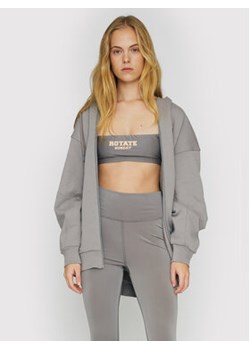 ROTATE Bluza Selma RT464 Szary Loose Fit ze sklepu MODIVO w kategorii Bluzy damskie - zdjęcie 152580211