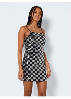 Noisy May Sukienka koktajlowa Mindy 27023383 Srebrny Slim Fit ze sklepu MODIVO w kategorii Sukienki - zdjęcie 152580652