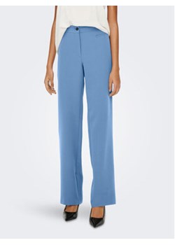 ONLY Spodnie materiałowe Lana 15267759 Niebieski Straight Fit ze sklepu MODIVO w kategorii Spodnie damskie - zdjęcie 152581860