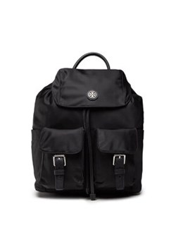 Tory Burch Plecak Virginia Flap Backpack 85061 Czarny ze sklepu MODIVO w kategorii Plecaki - zdjęcie 152583934