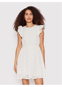 Vero Moda Sukienka letnia Naima 10263155 Biały Regular Fit ze sklepu MODIVO w kategorii Sukienki - zdjęcie 152588093