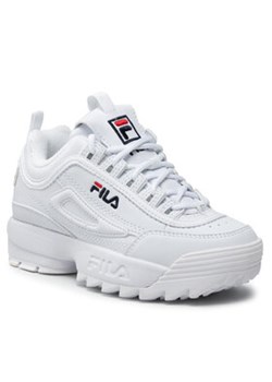 Fila Sneakersy Disruptor Kids 1010567.1FG Biały ze sklepu MODIVO w kategorii Buty sportowe dziecięce - zdjęcie 152589721