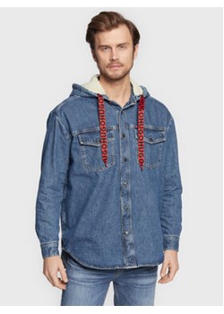 Hugo Kurtka jeansowa Elimu 50478566 Niebieski Oversize ze sklepu MODIVO w kategorii Kurtki męskie - zdjęcie 152594031