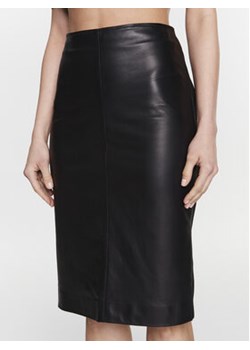 Pinko Spódnica skórzana Grande 100544 Y75K Czarny Slim Fit ze sklepu MODIVO w kategorii Spódnice - zdjęcie 152594390