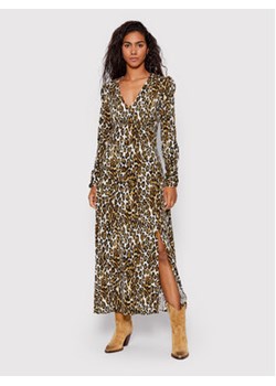 Guess Sukienka codzienna W2YK24 WEQ82 Brązowy Regular Fit ze sklepu MODIVO w kategorii Sukienki - zdjęcie 152595652