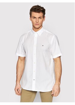Tommy Hilfiger Koszula Natural Soft Poplin MW0MW25105 Biały Regular Fit ze sklepu MODIVO w kategorii Koszule męskie - zdjęcie 152598614