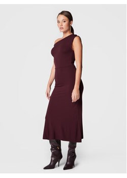IRO Sukienka koktajlowa Pilar AR131 Bordowy Slim Fit ze sklepu MODIVO w kategorii Sukienki - zdjęcie 152599893