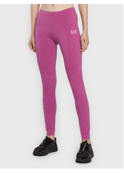 EA7 Emporio Armani Legginsy 8NTP63 TJ01Z 1443 Różowy Slim Fit ze sklepu MODIVO w kategorii Spodnie damskie - zdjęcie 152601580