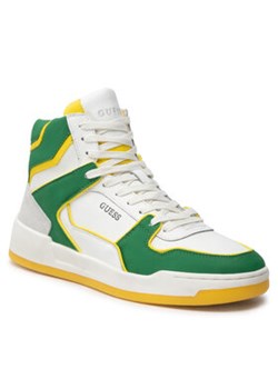 Guess Sneakersy Vicenza High FM8VIH SUE12 Biały ze sklepu MODIVO w kategorii Buty sportowe męskie - zdjęcie 152607180