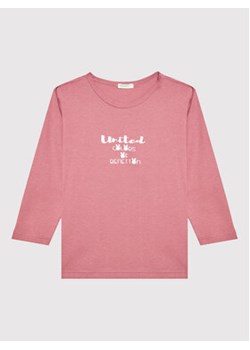 United Colors Of Benetton Bluzka 3I9WA100T Różowy Regular Fit ze sklepu MODIVO w kategorii Bluzki dziewczęce - zdjęcie 152607370