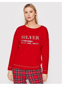 United Colors Of Benetton Koszulka piżamowa 37YW3M01P Czerwony Regular Fit ze sklepu MODIVO w kategorii Piżamy damskie - zdjęcie 152609691