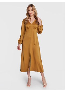 Closet London Sukienka codzienna D8556 Brązowy Regular Fit ze sklepu MODIVO w kategorii Sukienki - zdjęcie 152611514