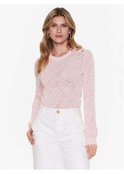 Guess Sweter Paula W3GR24 Z36O0 Różowy Regular Fit ze sklepu MODIVO w kategorii Swetry damskie - zdjęcie 152611603