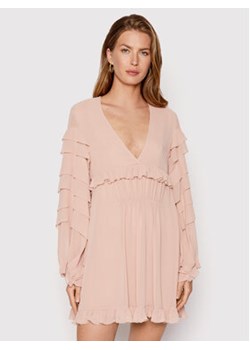 Babylon Sukienka koktajlowa P_MF0509 Różowy Relaxed Fit ze sklepu MODIVO w kategorii Sukienki - zdjęcie 152611980