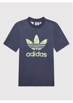 adidas T-Shirt Camo Graphic HF7452 Granatowy Regular Fit ze sklepu MODIVO w kategorii T-shirty chłopięce - zdjęcie 152612900