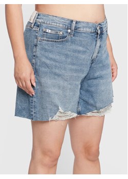 Calvin Klein Jeans Plus Szorty jeansowe J20J218809 Granatowy Mom Fit ze sklepu MODIVO w kategorii Szorty - zdjęcie 152613701