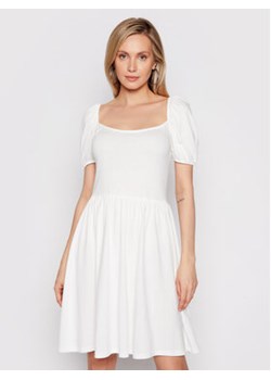 NA-KD Sukienka letnia Ballon Sleeve 1018-006867-001-003 Biały Regular Fit ze sklepu MODIVO w kategorii Sukienki - zdjęcie 152616081