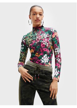 Desigual Body 22WWQK19 Kolorowy Slim Fit ze sklepu MODIVO w kategorii Bluzki damskie - zdjęcie 152616872