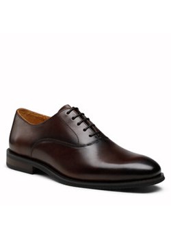 Gino Rossi Półbuty FLAVIO-01 122AM Brązowy ze sklepu MODIVO w kategorii Buty eleganckie męskie - zdjęcie 152618184