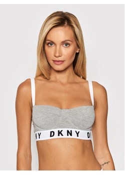 DKNY Biustonosz z fiszbiną DK4521 Szary ze sklepu MODIVO w kategorii Biustonosze - zdjęcie 152619850
