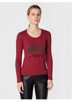 Guess Bluzka Mirela W2BI40 I3Z13 Czerwony Slim Fit ze sklepu MODIVO w kategorii Bluzki damskie - zdjęcie 152620512