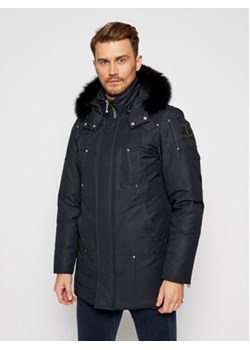 Moose Knuckles Parka Stirling MK4661MP Granatowy Regular Fit ze sklepu MODIVO w kategorii Parki męskie - zdjęcie 152624220