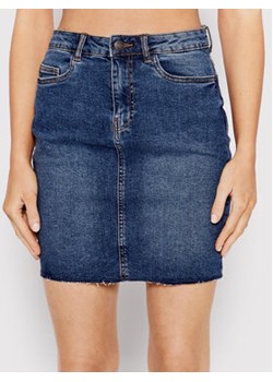 Noisy May Spódnica jeansowa Be Callie 27017873 Granatowy Slim Fit ze sklepu MODIVO w kategorii Spódnice - zdjęcie 152624910