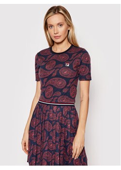 Fila T-Shirt Caron 688968 Granatowy Regular Fit ze sklepu MODIVO w kategorii Bluzki damskie - zdjęcie 152630593