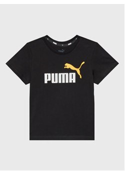 Puma T-Shirt Essentials+ Col Logo 586985 Czarny Regular Fit ze sklepu MODIVO w kategorii T-shirty chłopięce - zdjęcie 152632344