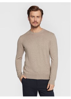 Oscar Jacobson Sweter Valter 6891 4876 Beżowy Regular Fit ze sklepu MODIVO w kategorii Swetry męskie - zdjęcie 152632531