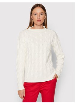 United Colors Of Benetton Sweter 1335D2467 Biały Regular Fit ze sklepu MODIVO w kategorii Swetry damskie - zdjęcie 152635483