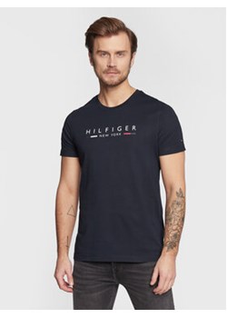 Tommy Hilfiger T-Shirt New York MW0MW29372 Granatowy Slim Fit ze sklepu MODIVO w kategorii T-shirty męskie - zdjęcie 152636201