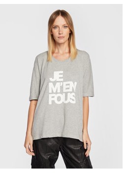 Zadig&Voltaire Bluza Portland JWSS00479 Szary Relaxed Fit ze sklepu MODIVO w kategorii Bluzy damskie - zdjęcie 152637091