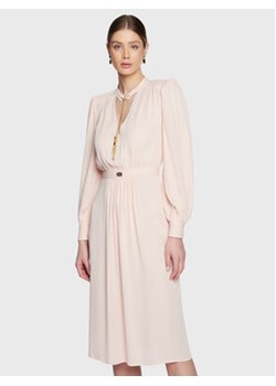 Elisabetta Franchi Sukienka koktajlowa AB-324-31E2-V450 Różowy Regular Fit ze sklepu MODIVO w kategorii Sukienki - zdjęcie 152640322