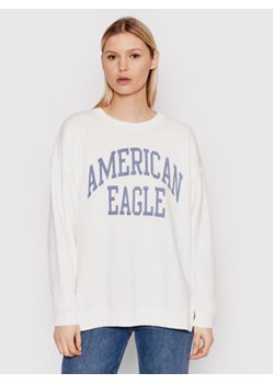 American Eagle Bluza 045-1457-1516 Biały Oversize ze sklepu MODIVO w kategorii Bluzy damskie - zdjęcie 152644722