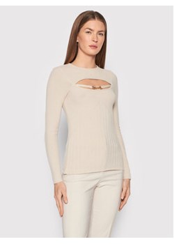 Rinascimento Sweter CFM0010755003 Beżowy Slim Fit ze sklepu MODIVO w kategorii Swetry damskie - zdjęcie 152645623