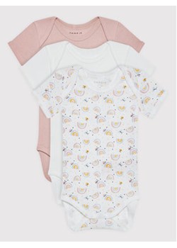 NAME IT Komplet 3 par body dziecięcych 13198643 Kolorowy Regular Fit ze sklepu MODIVO w kategorii Body niemowlęce - zdjęcie 152648523