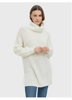 Vero Moda Golf Sayla Baloon 10268496 Écru Relaxed Fit ze sklepu MODIVO w kategorii Swetry damskie - zdjęcie 152648633