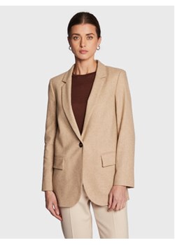 Peserico Easy Żakiet M01939 Beżowy Regular Fit ze sklepu MODIVO w kategorii Marynarki damskie - zdjęcie 152652444
