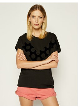 Emporio Armani T-Shirt 6G2T7T 2J4CZ 0999 Czarny Regular Fit ze sklepu MODIVO w kategorii Bluzki damskie - zdjęcie 152652560