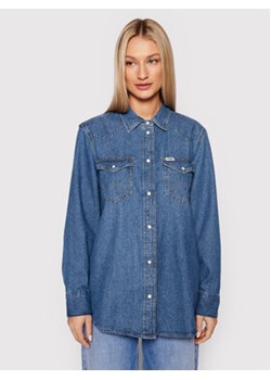 Wrangler Koszula jeansowa Heritage W5S96OX8E Niebieski Regular Fit ze sklepu MODIVO w kategorii Koszule damskie - zdjęcie 152654073