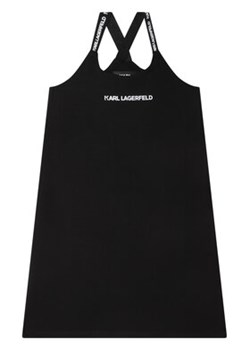 KARL LAGERFELD Sukienka codzienna Z12232 S Czarny Regular Fit ze sklepu MODIVO w kategorii Sukienki dziewczęce - zdjęcie 152654542