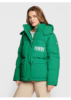 Tommy Jeans Kurtka puchowa A-Line Fashion DW0DW14307 Zielony Oversize ze sklepu MODIVO w kategorii Kurtki damskie - zdjęcie 152654703