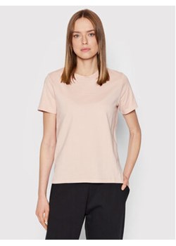 Calvin Klein T-Shirt Micro Logo K20K203677 Różowy Regular Fit ze sklepu MODIVO w kategorii Bluzki damskie - zdjęcie 152659312