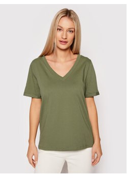 Pieces T-Shirt Ria 17120455 Zielony Regular Fit ze sklepu MODIVO w kategorii Bluzki damskie - zdjęcie 152664584