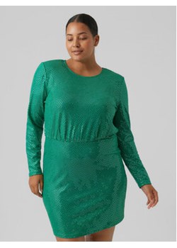 Vero Moda Curve Sukienka koktajlowa Kalla 1027822 Zielony Regular Fit ze sklepu MODIVO w kategorii Sukienki - zdjęcie 152664601