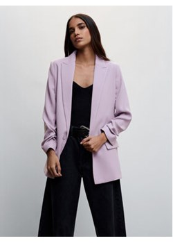 Mango Żakiet Eleonor 47916303 Fioletowy Regular Fit ze sklepu MODIVO w kategorii Marynarki damskie - zdjęcie 152665304