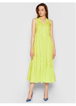 TWINSET Sukienka codzienna 211TT2458 Żółty Regular Fit ze sklepu MODIVO w kategorii Sukienki - zdjęcie 152668194