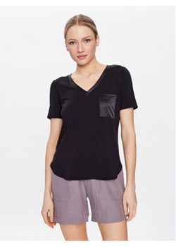 Triumph Koszulka piżamowa Climate Aloe 10214846 Czarny Regular Fit ze sklepu MODIVO w kategorii Piżamy damskie - zdjęcie 152668400